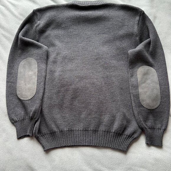 Vtg Abercrombie Fitch Sweater Mens Large Wool England Made Hunting Black Label - Picture 9 of 9